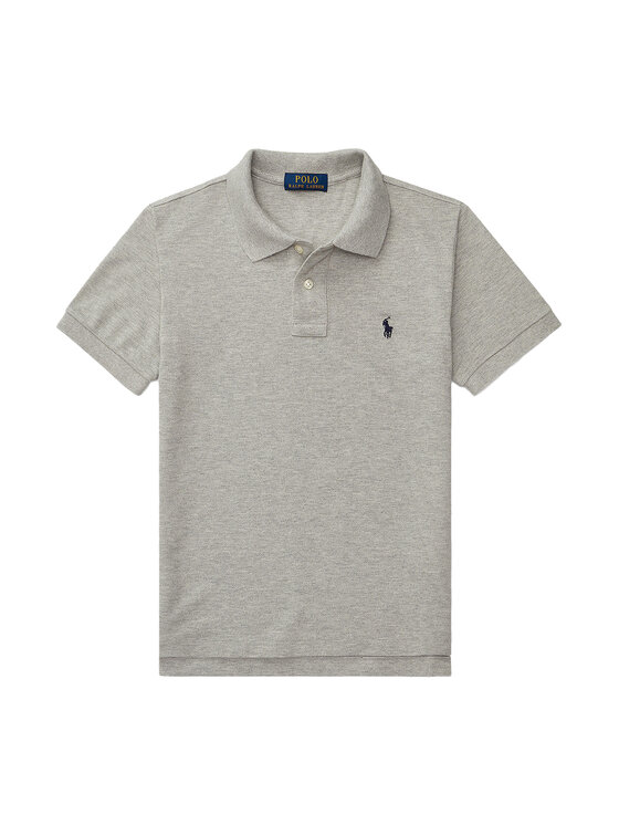 

Поло slim fit 323547926 Polo Ralph Lauren, серый