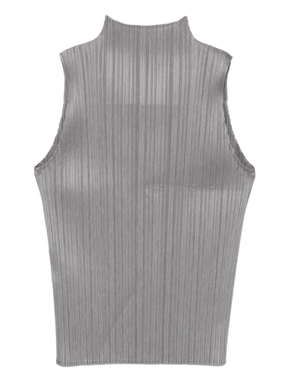 

Плиссированный топ Basics без рукавов Pleats Please Issey Miyake, серый