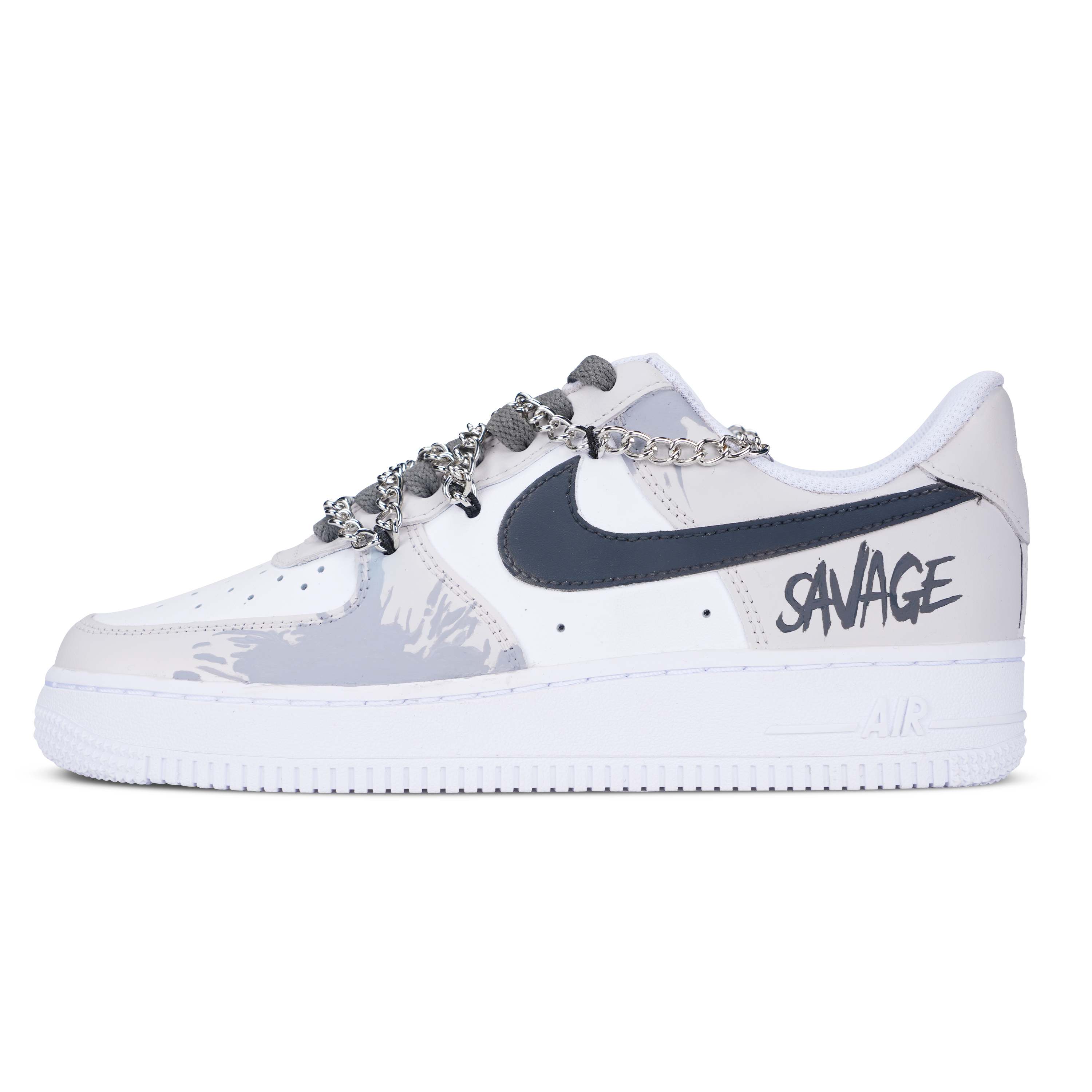 

Nike Кроссовки Air Force 1 Photocopier, устойчивые к брызгам и истиранию, низкие, мужские, белые, черные
