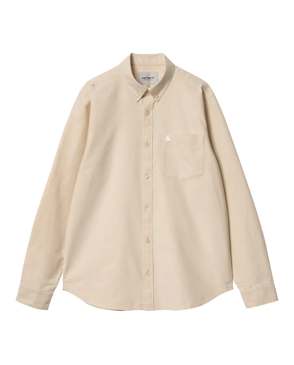 

Рубашки, блузки и топы Рубашка L/S с логотипом C Carhartt WIP, бежевый