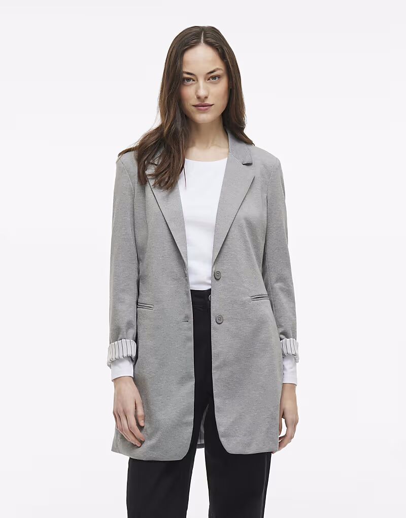 

Vila Blazer в цвете светло-серый меланж