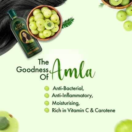 Масло для волос Amla 100 мл Натуральный уход, обогащенный полезными свойствами амлы для крепких и здоровых волос Dabur — фото 3