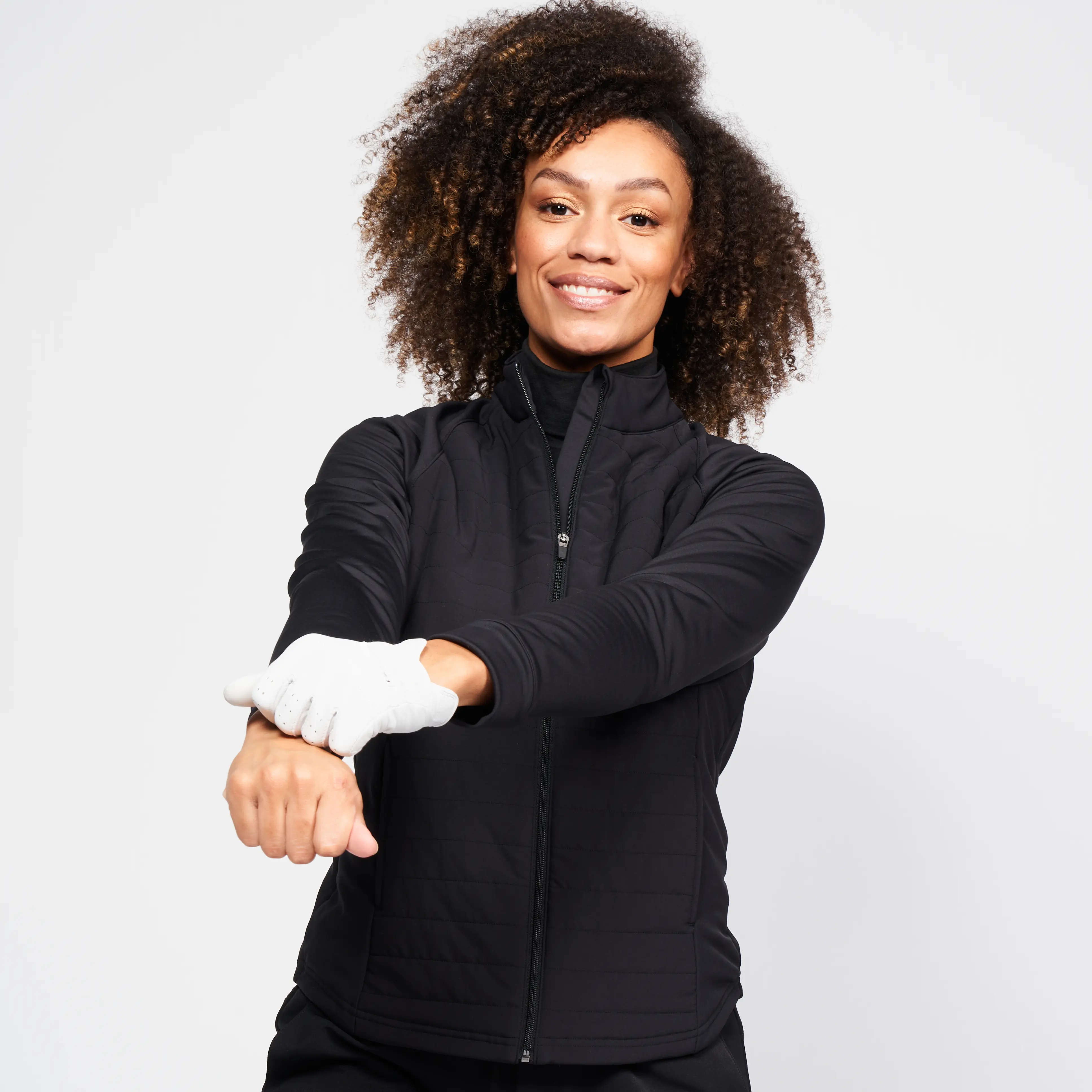 

Женская зимняя флисовая толстовка для гольфа Inesis CW500