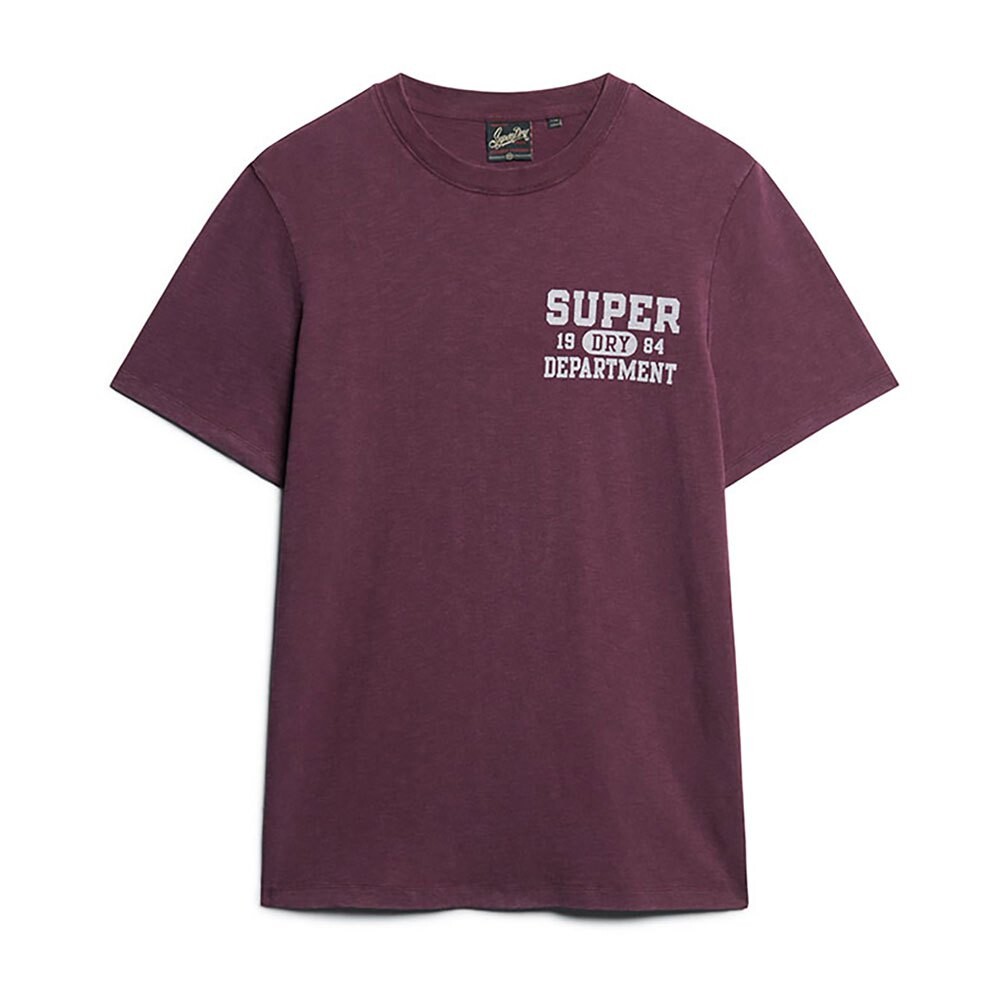 Футболка с коротким рукавом Superdry Athletic College Graphic, фиолетовый — фото 2