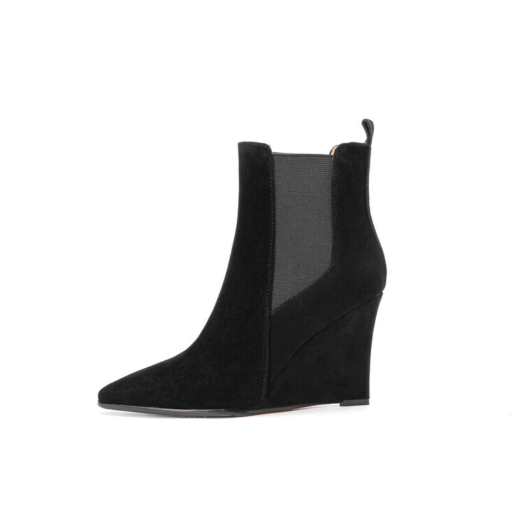 

Ботильоны женские Su Yanjiao, цвет Black Fleece-lined