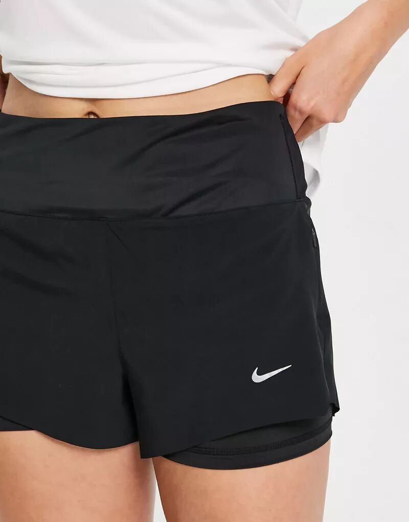 

Черные шорты Nike Dri-Fit 3-в-2-в-1