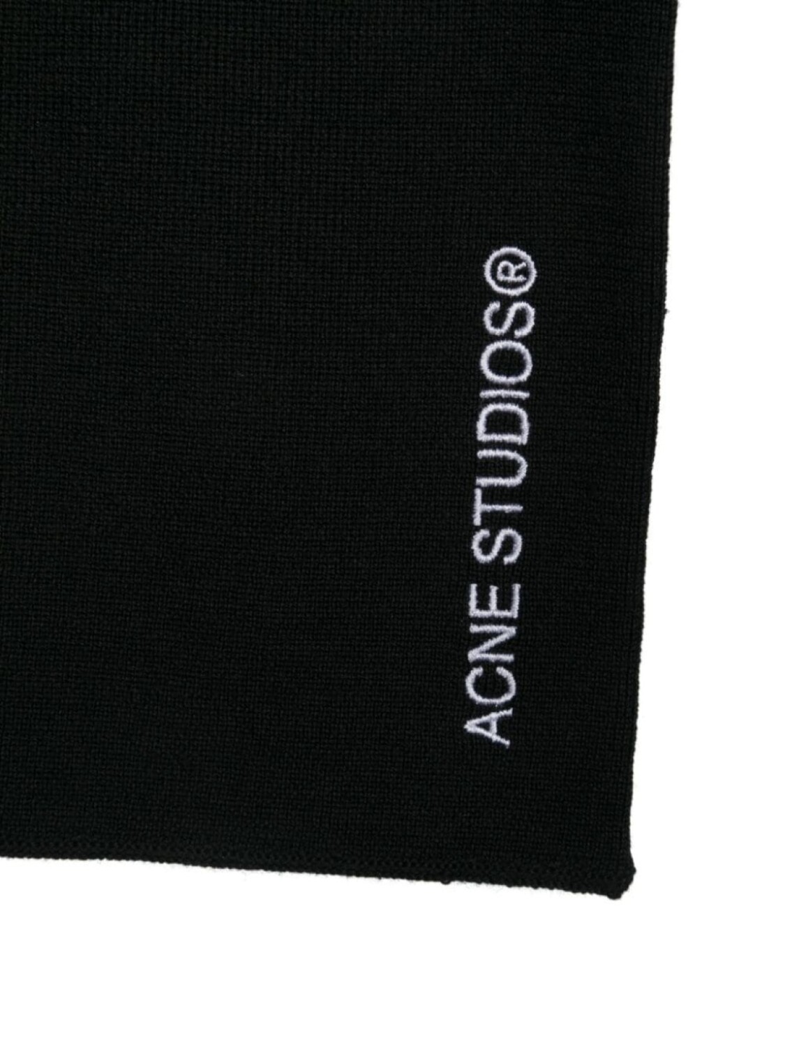 

Шарф с вышитым логотипом Acne Studios, черный