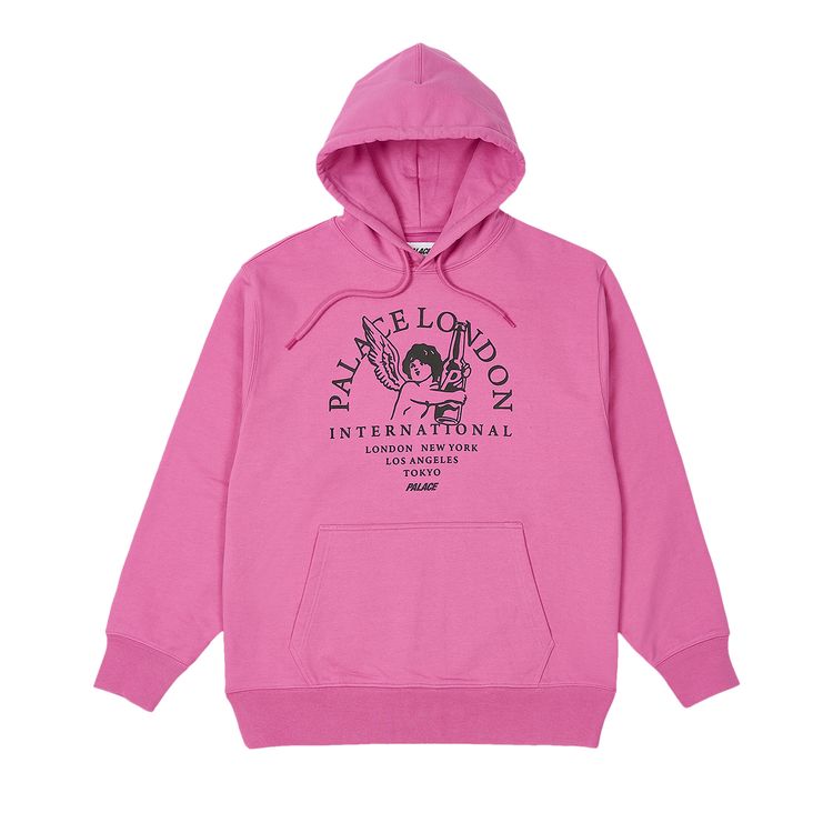 

Худи Palace International Hood Shock Pink, розовый