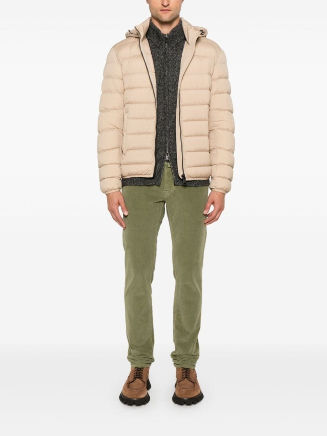 

Corneliani меланжевый кардиган, серый