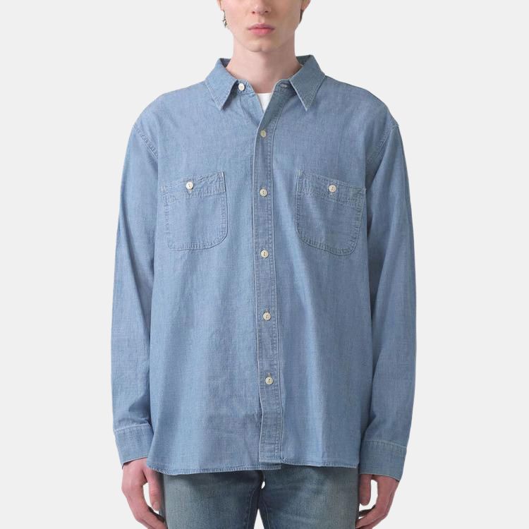 Джинсовая рубашка levi's с двумя карманами Levis, светлый индиго — фото 4