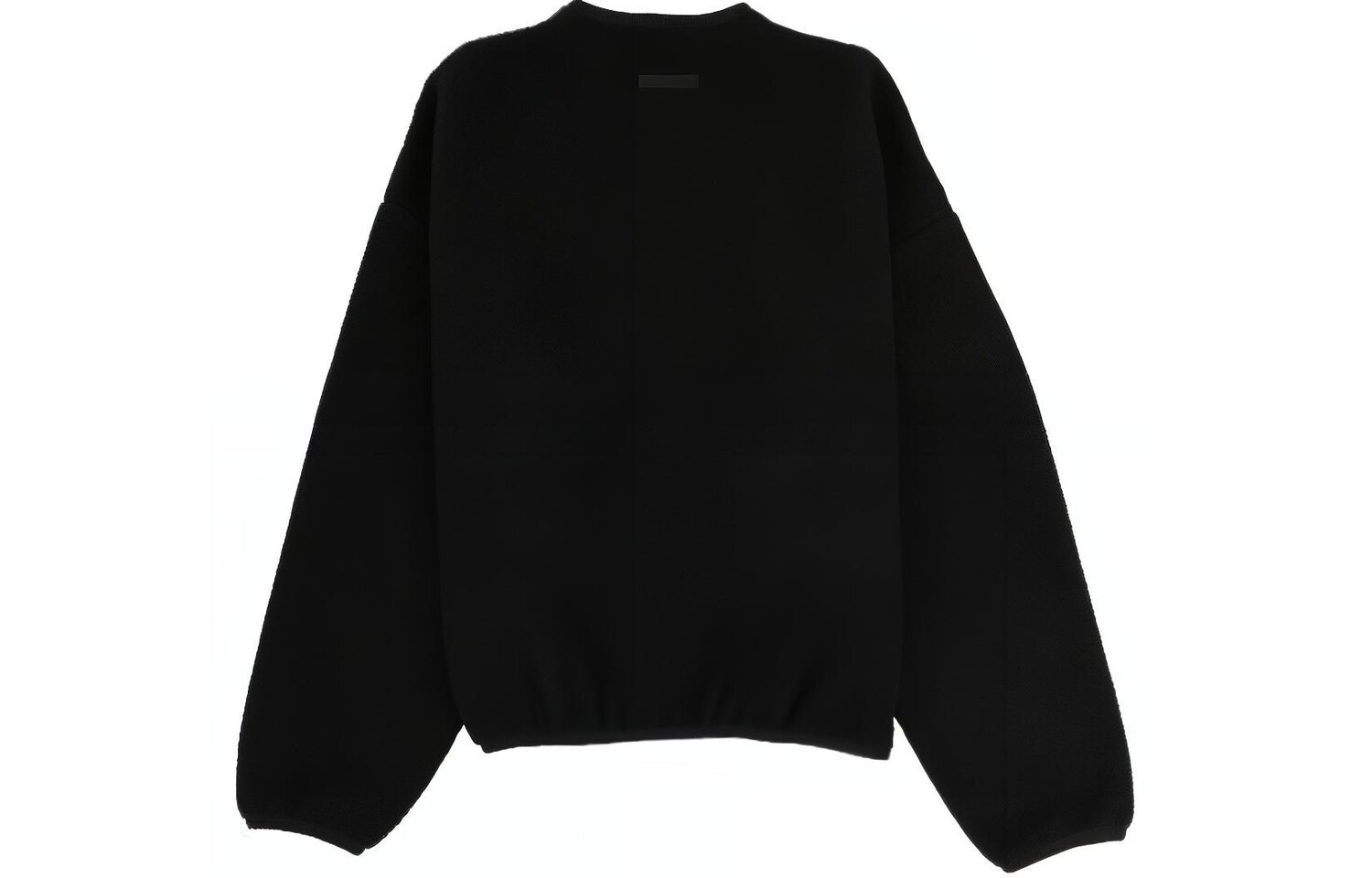 Джемпер из флиса с аппликацией логотипа Fear Of God Essentials, черный — фото 2
