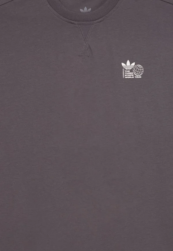 Футболка tour tee оверсайз с принтом Adidas Originals, Grey Strata — фото 3