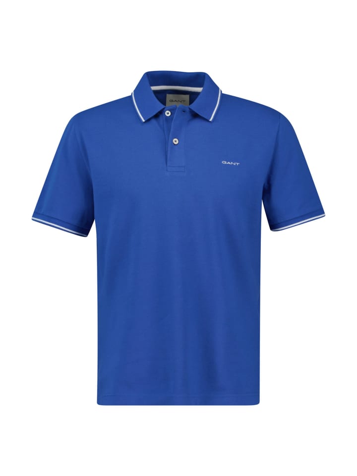 

Футболка поло Gant, цвет blau (rich blue)