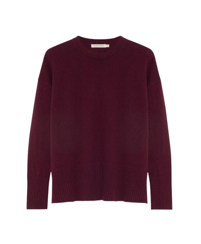 

Агата, женщина, свитер, сливовая фантазия The New Society, коричневый