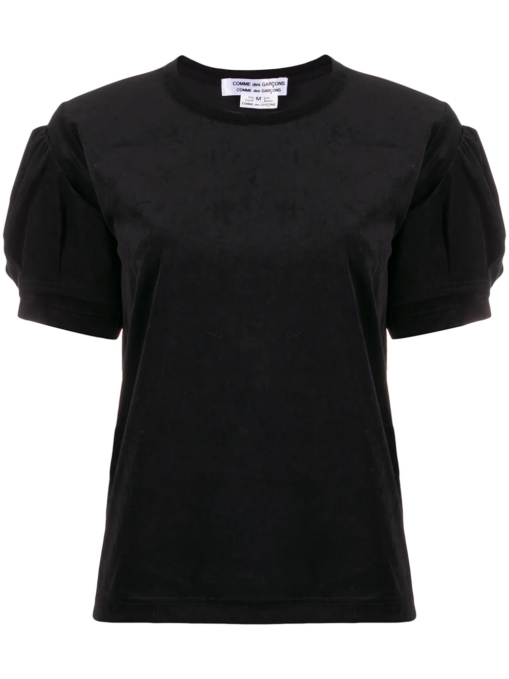 

Фактурный топ с объемными рукавами Comme Des Garçons Comme Des Garçons, черный