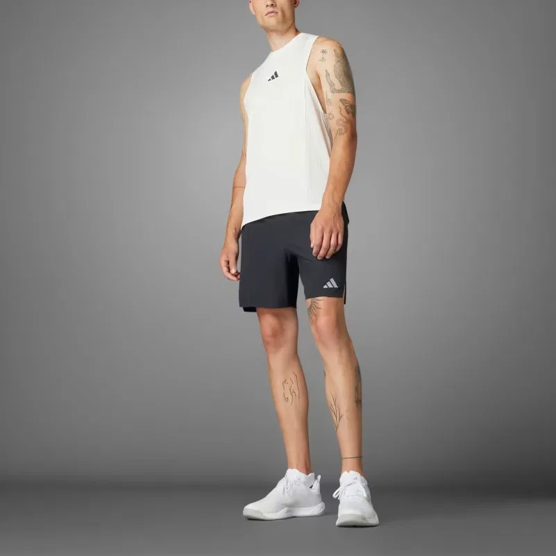 Майка Adidas мужская белая прямая посадка — фото 2