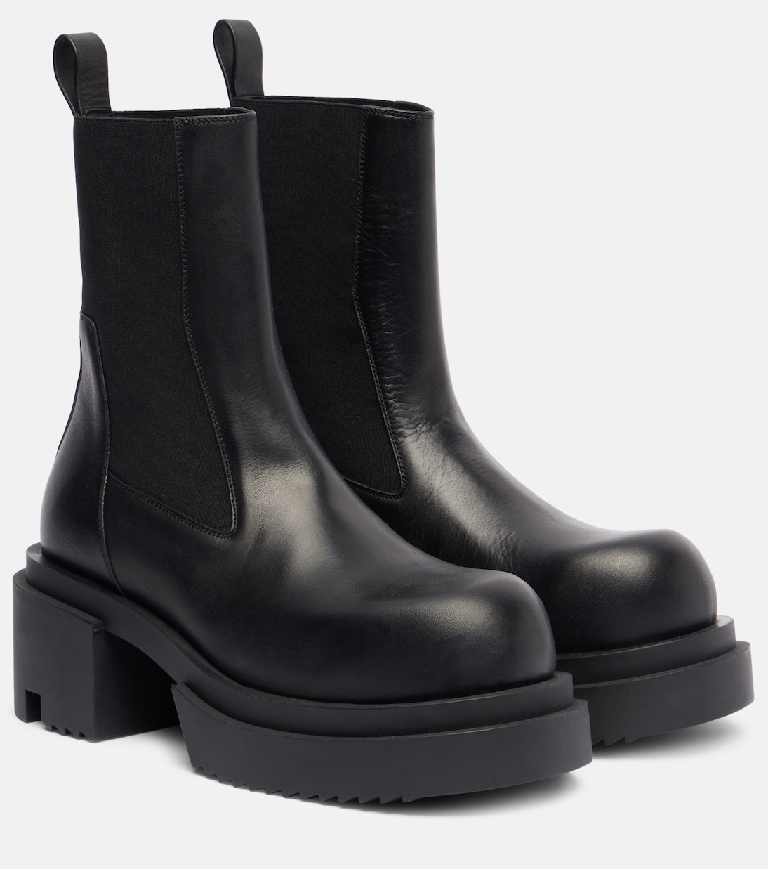 Ботинки челси Beatle на кожаной платформе Rick Owens, черный