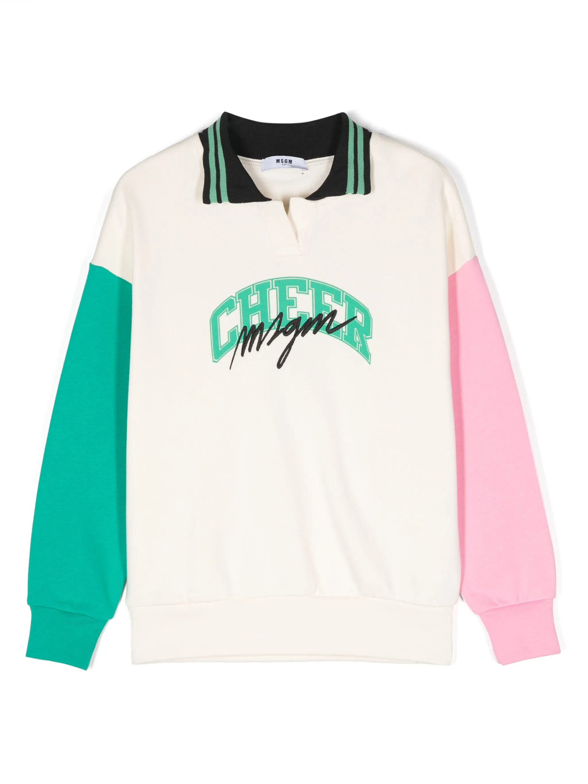 

Рубашка поло с логотипом Msgm Kids, белый