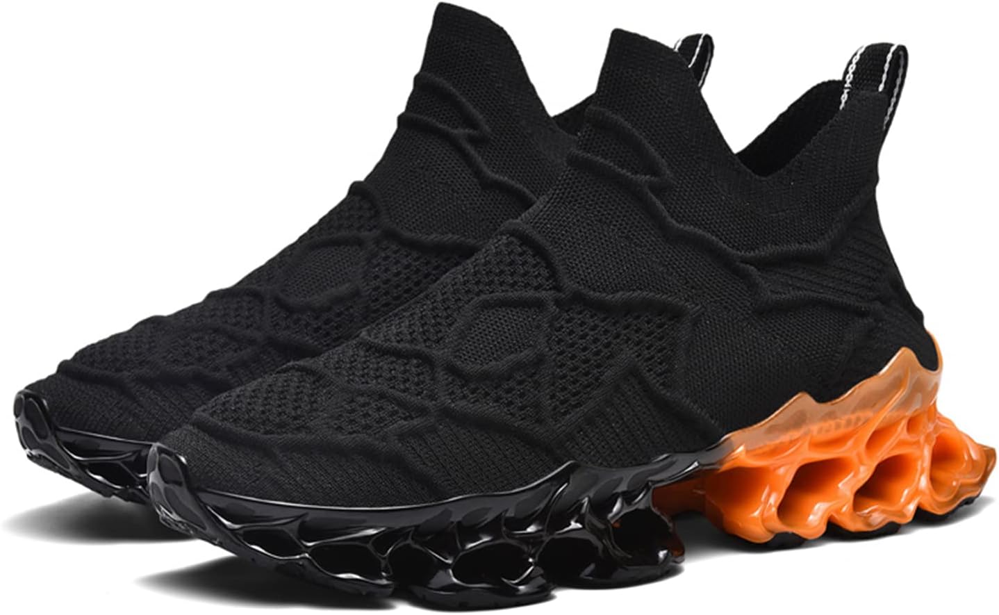 

Женские и мужские слипоны Poramea, прогулочные кроссовки, теннисная обувь без шнурков, кроссовки для бега, универсальные, сетчатые, для трейлового бега, повседневные спортивные, черный