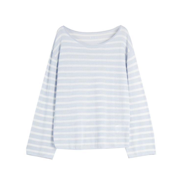 

Трикотажный топ женский с лодочкой Moderate ELLE, stripes