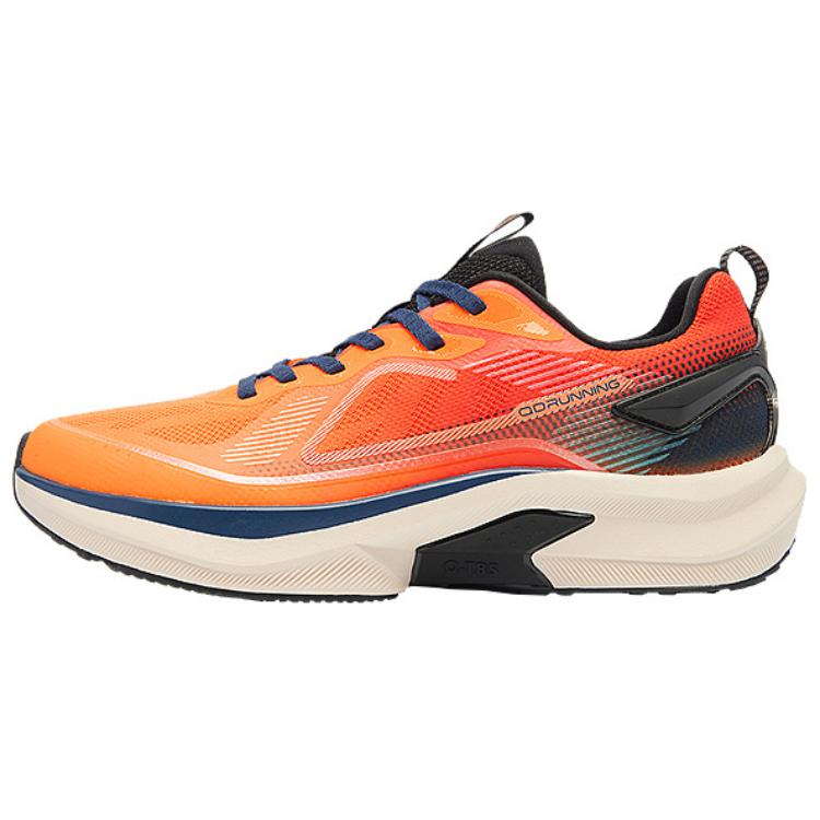 

QIAODAN Износостойкие, нескользящие, низкие, повседневные кроссовки для бега, мужские, оранжево-черные