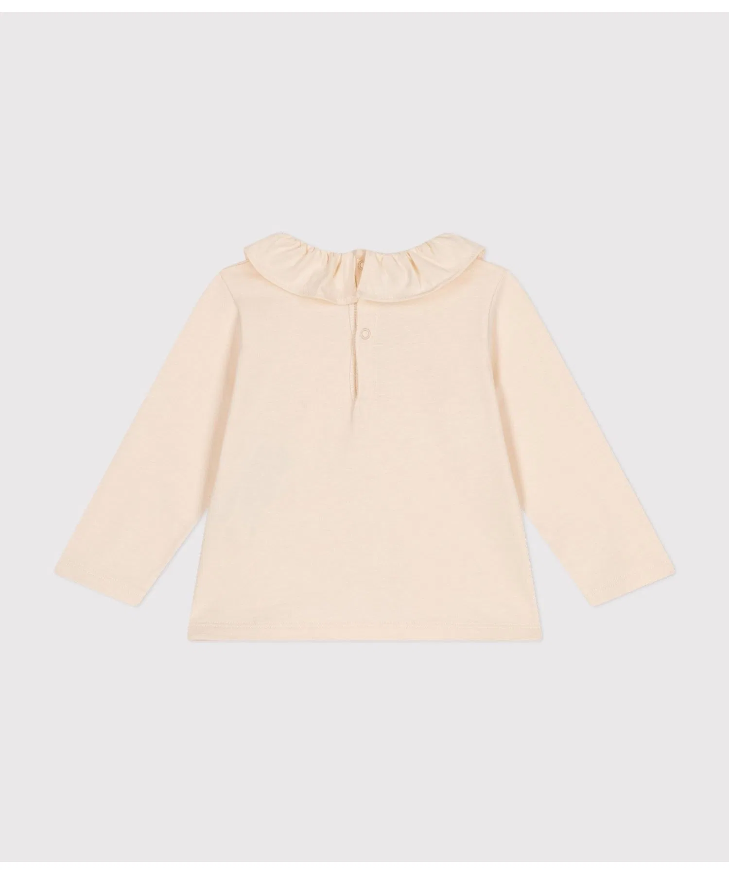 Детская блузка с длинными рукавами Petit Bateau розовая — фото 2