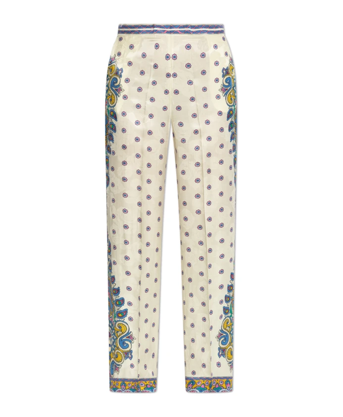 

Брюки с декоративным рисунком Etro, бежевый