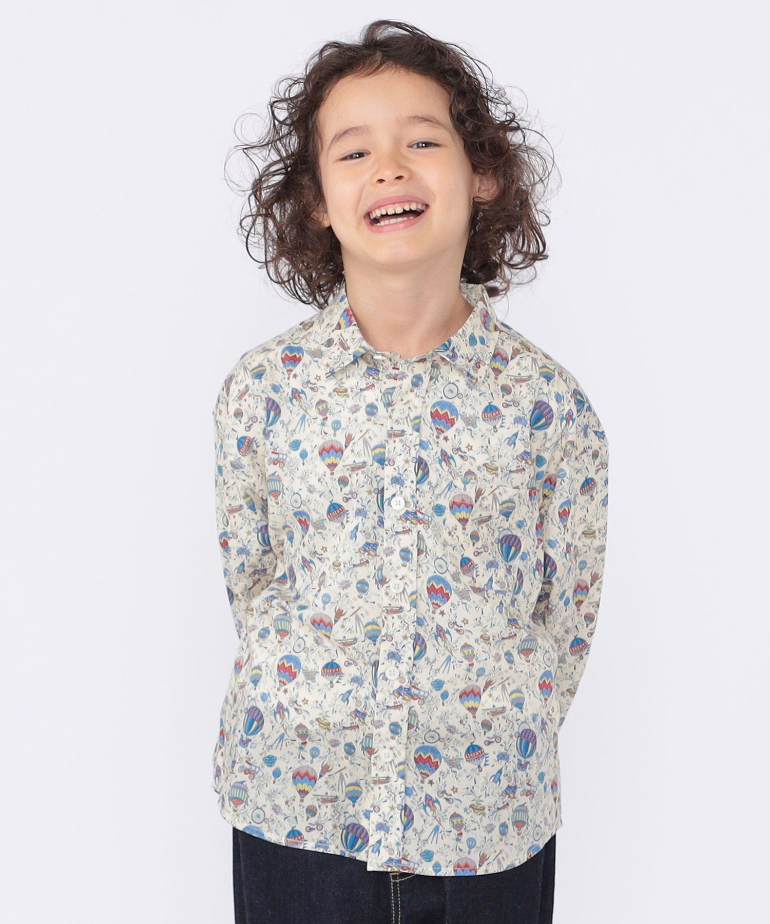 Детская футболка с длинным рукавом и принтом "Liberty" (100-130 см) SHIPS KIDS, Blue — фото 4