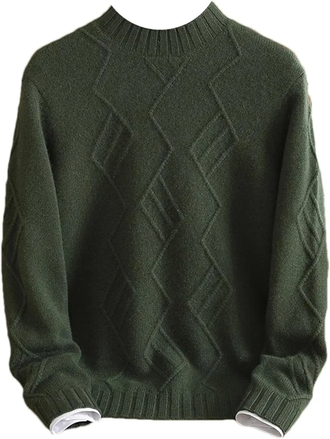 

Kelsiop мужской полуводолазный свитер из 100% кашемира, утолщенный трехниточный вязаный свитер для теплой зимы