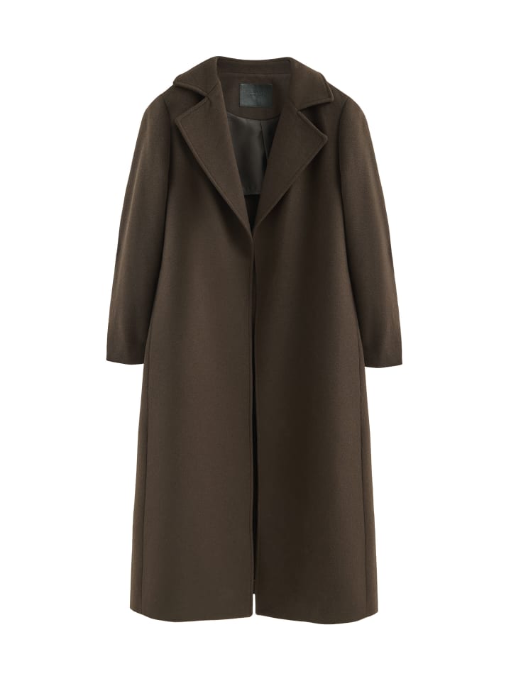 

Polo Club Темно-коричневое шерстяное пальто