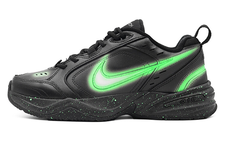 

Кроссовки Nike Air Monarch 4 Chunky Sneakers Unisex Low-top Green, черный/зеленый