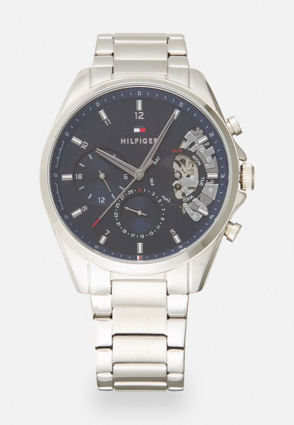 

Хронограф Baker Tommy Hilfiger, цвет silver-coloured/blue