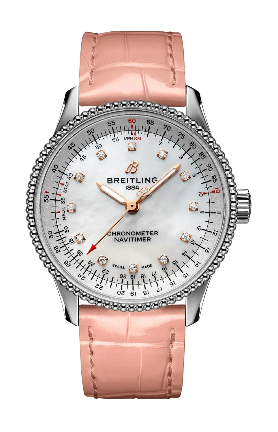 NAVITIMER AUTOMATIC 35 - A17395211A1P4 BREITLING, серебряный