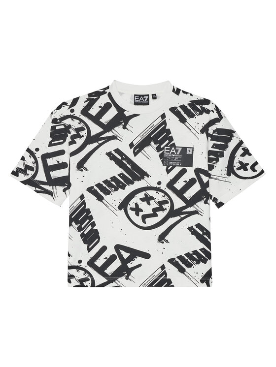

Футболка relaxed fit 7B000059 AF12874 F0035 Ea7 Emporio Armani, экрю