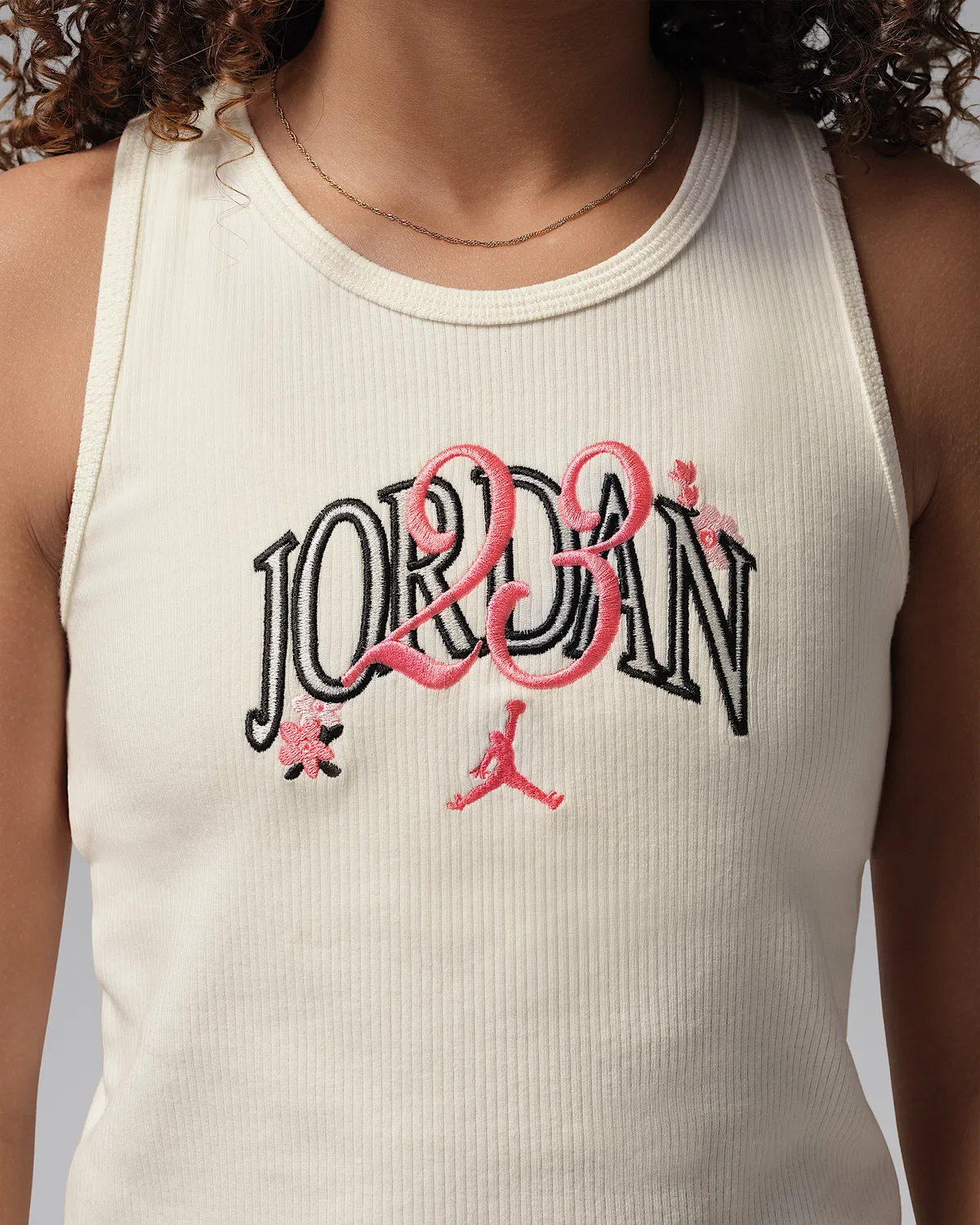 Детская майка Jordan Flower of Friendship Tank, Pale Ivory — фото 4