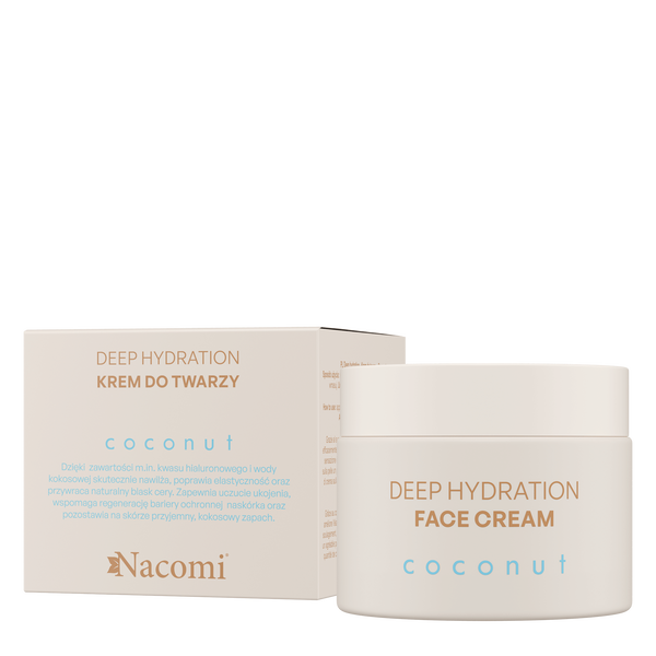 

Увлажняющий крем для лица, 40 мл Nacomi Deep hydration coconut