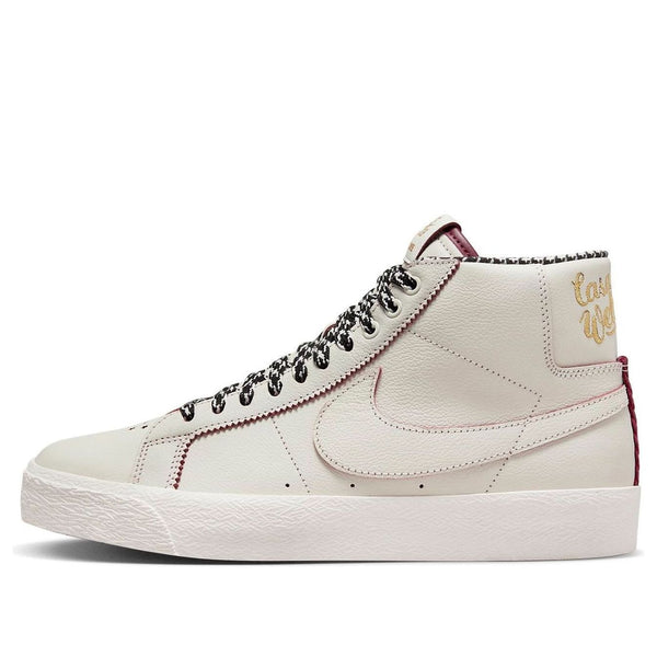 

Кроссовки Nike x Welcome Skateboarding Zoom Blazer Mid SB 'Casa Welcome Madrid', цвет sail/dark beetroot/white