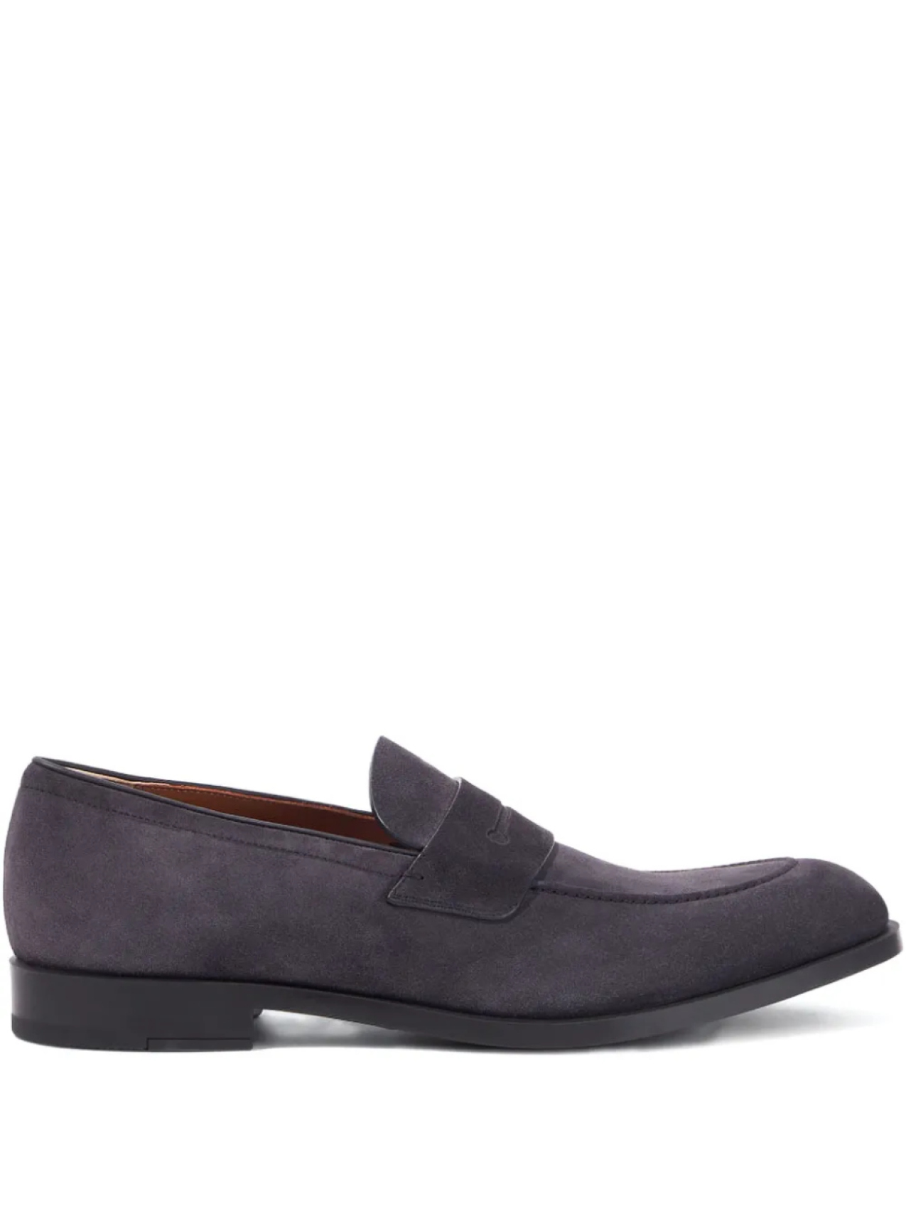 

Пенни замшевые мокасины Zegna, серый