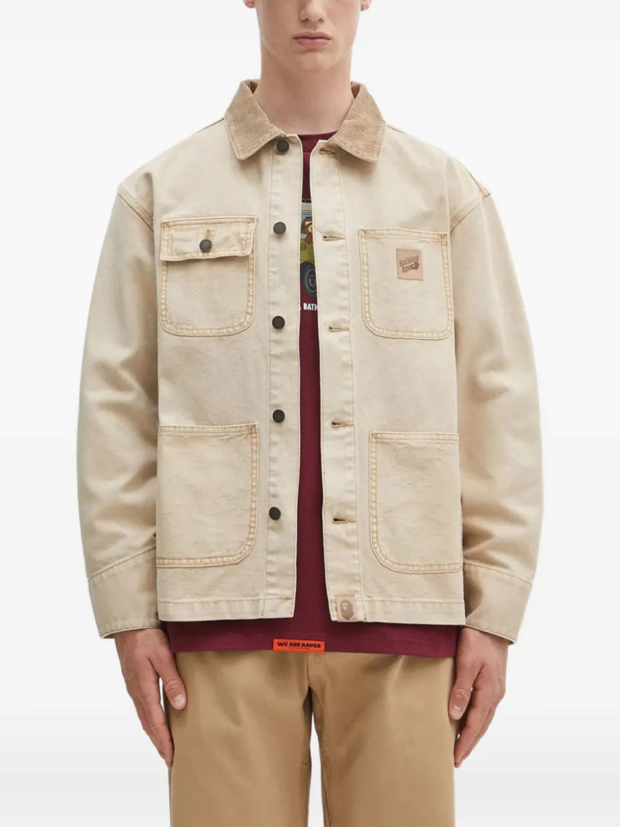 

Куртка BATHING APE с вельветовым воротником A Bathing Ape, нейтральный