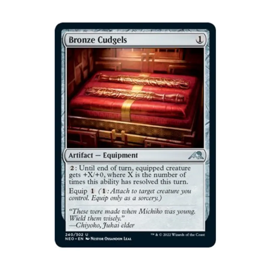 

CCG Бронзовые дубинки (U), MTG - Kamigawa : Neon Dynasty