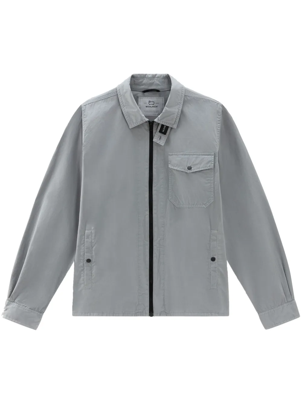 

Габардиновая куртка-рубашка WOOLRICH, серый