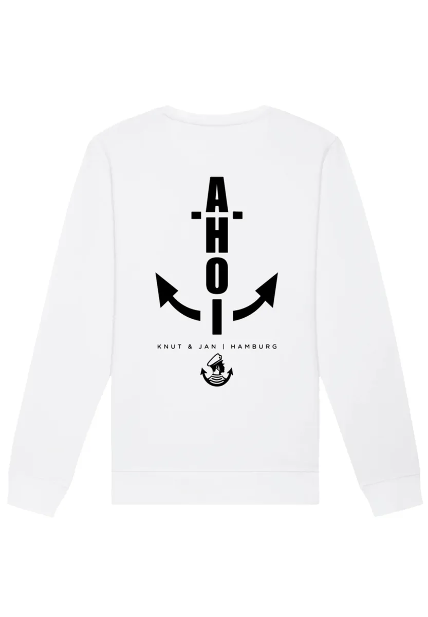

Толстовка F4NT4STIC "Ahoi Anker Knut & Jan Hamburg", принт, белый