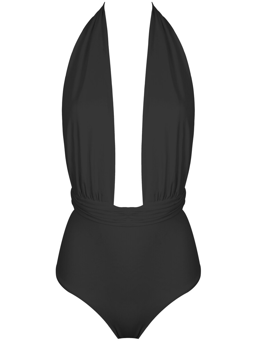

Купальник с высоким воротом SEA ME SWIM ST.BARTH, черный