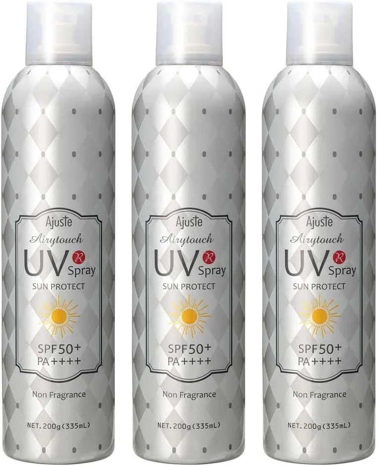 Спрей для загара Adjuste Airy Touch UV Spray NF, неароматизированный, 200 г x 3, SPF50+, PA++++