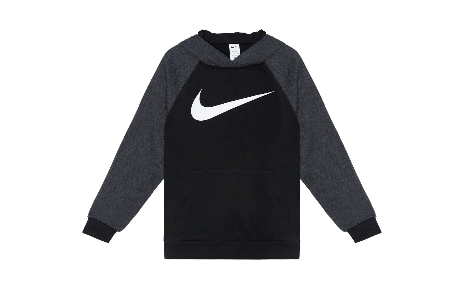 Толстовка Dri Fit унисекс черный/army green с капюшоном Nike, Black/Army Green