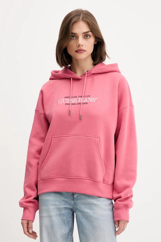 

Толстовка Guess Jeans, розовый
