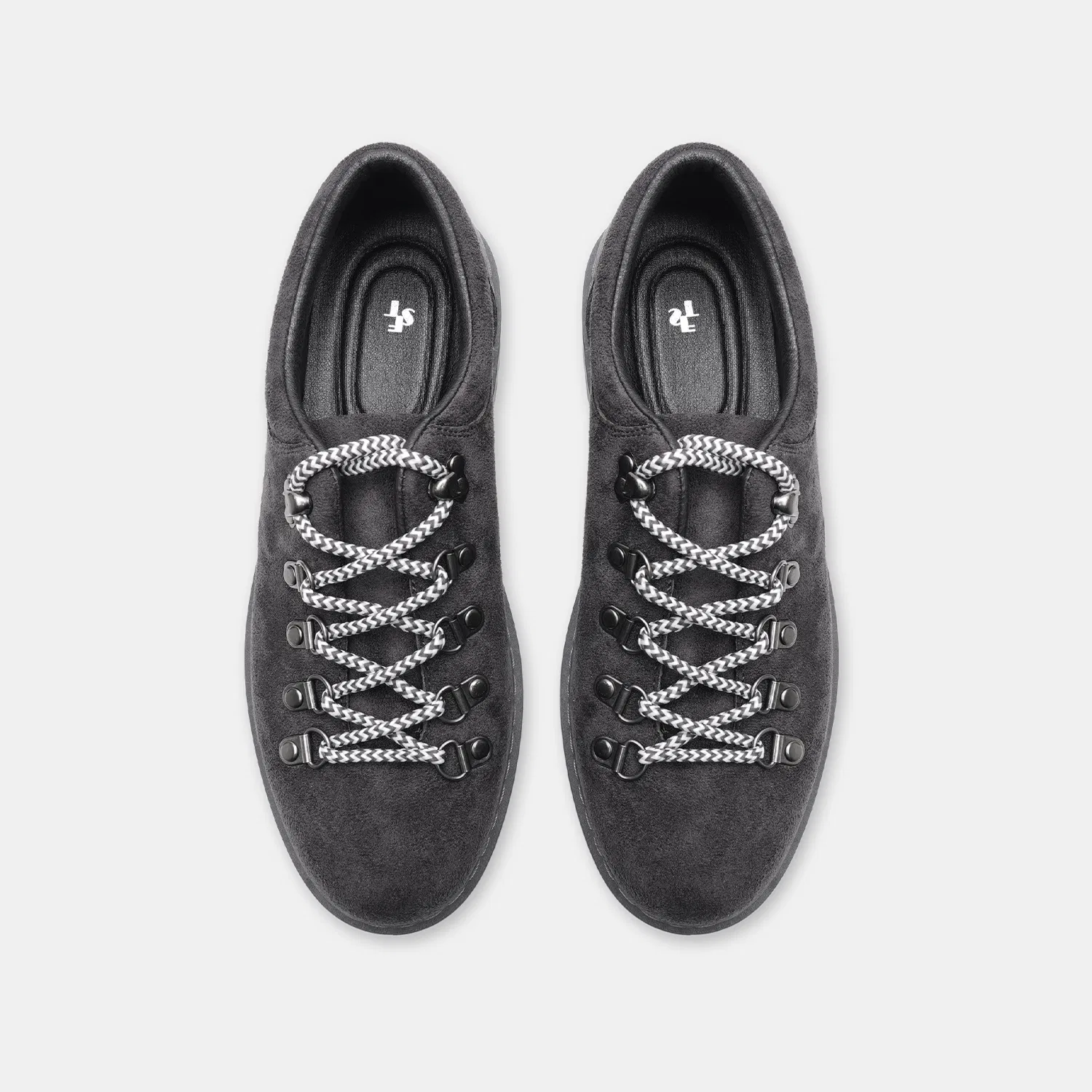 Мужские низкие кроссовки Trail Suede Trackers угольного цвета от Sixft — фото 4