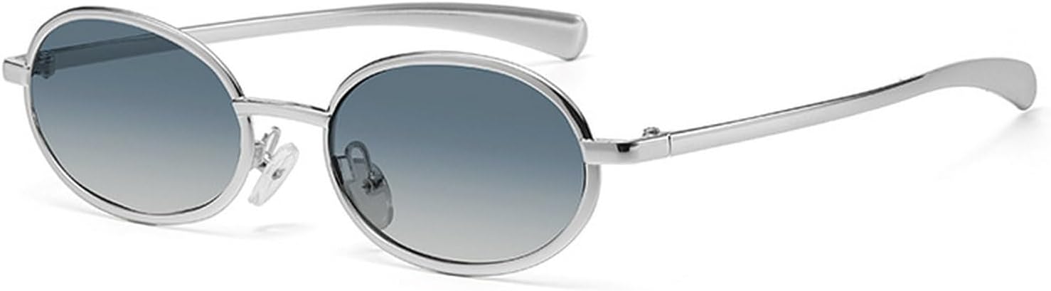 

Солнцезащитные очки Laureles Retro Small Oval для женщин и мужчин, классический винтажный дизайн, градиентная золотая металлическая оправа, защита от УФ-излучения UV400, C6