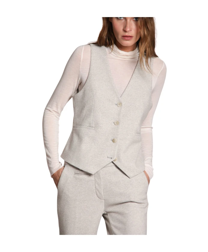 

Женский жилет в елочку, серый Mason'S, серый