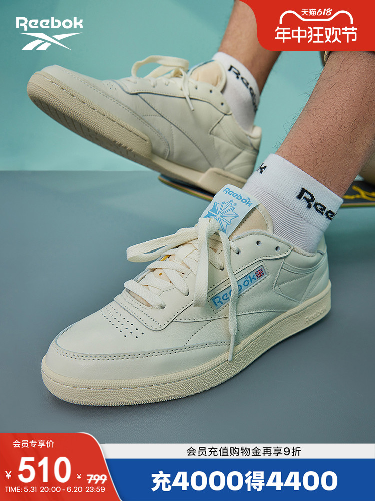 

Кроссовки Reebok Club C 85 Vintage в стиле ретро, синий